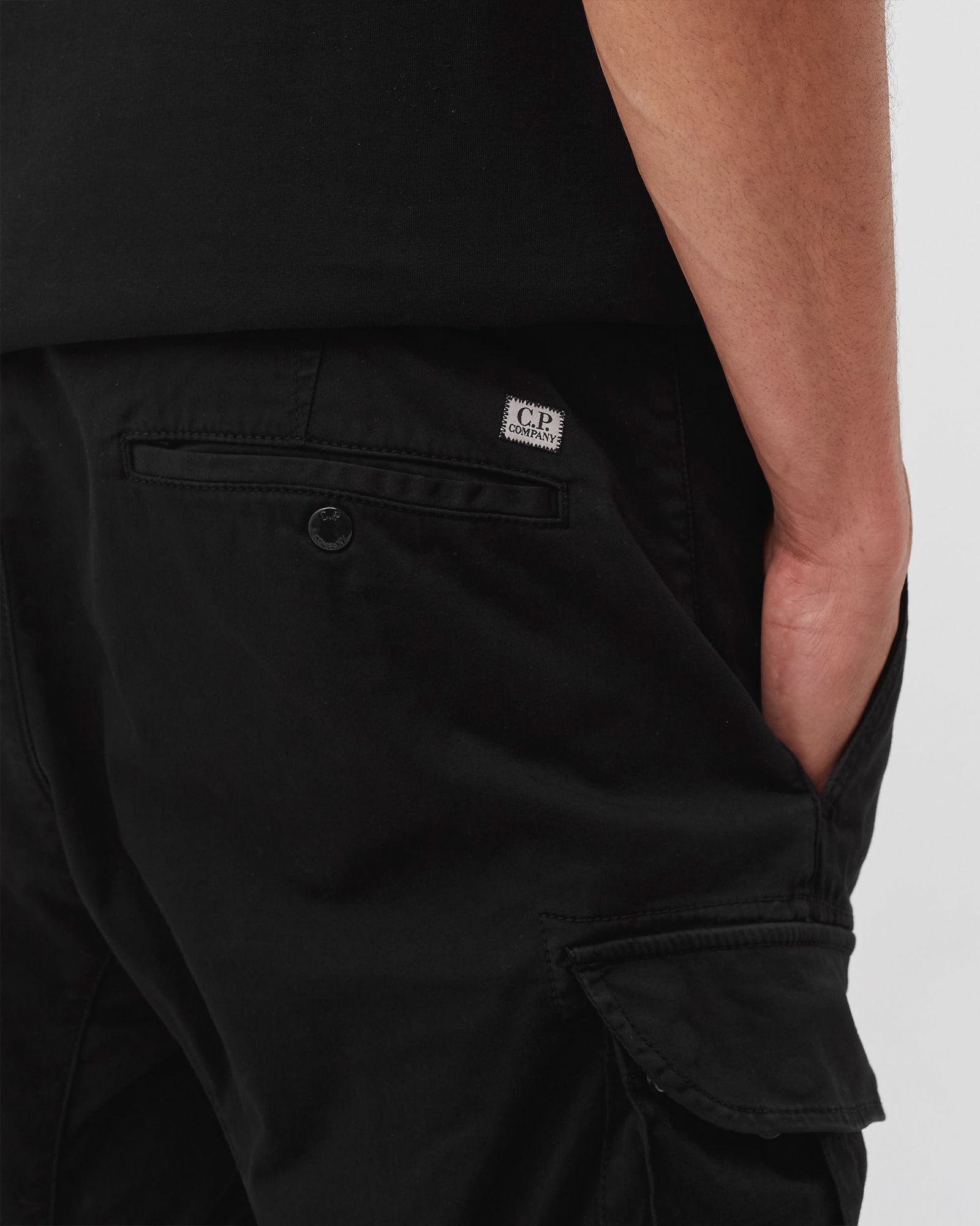 STRETCH SATEEN CARGO PANTS