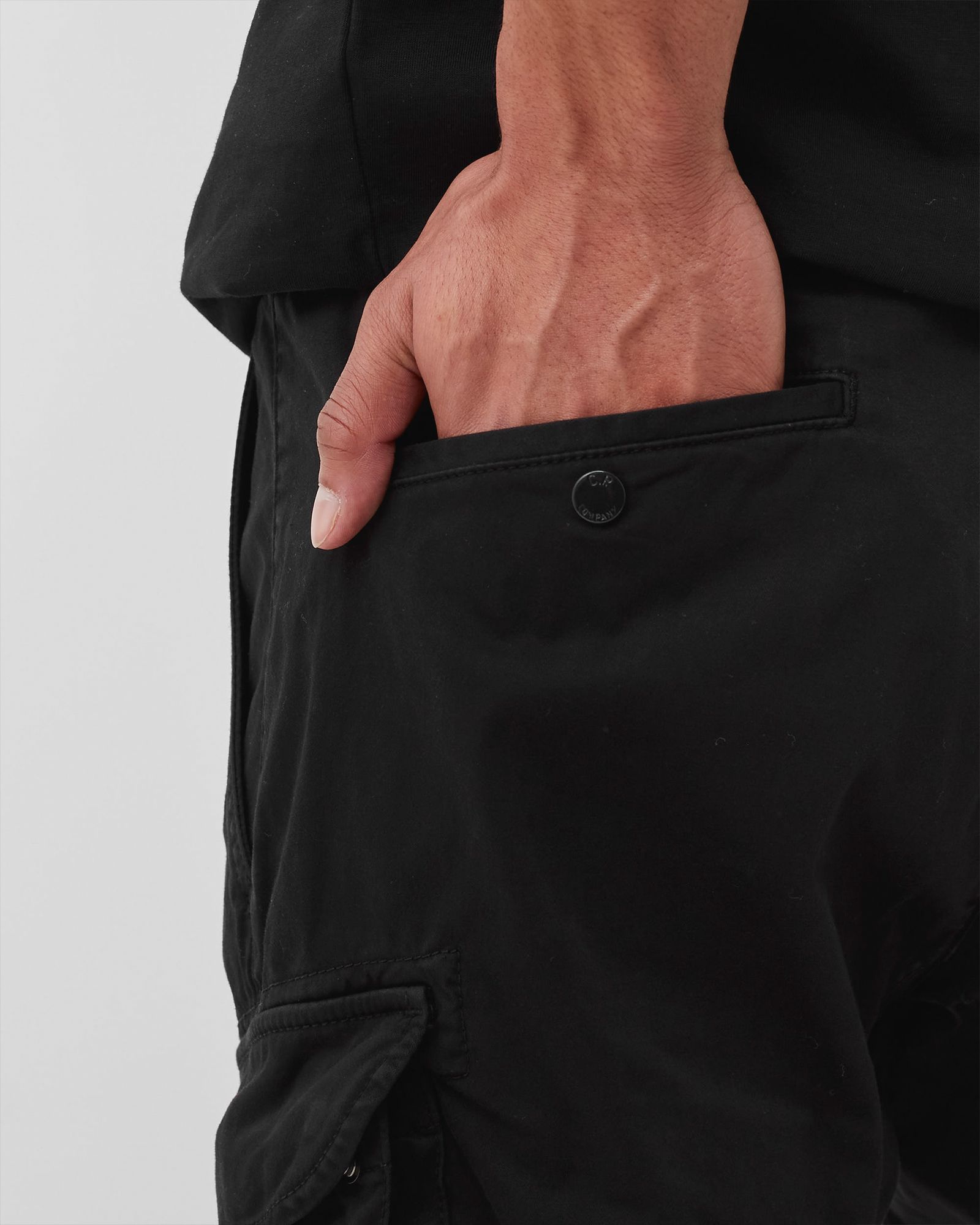 STRETCH SATEEN CARGO PANTS