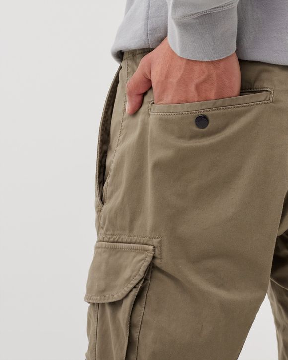STRETCH SATEEN CARGO PANTS