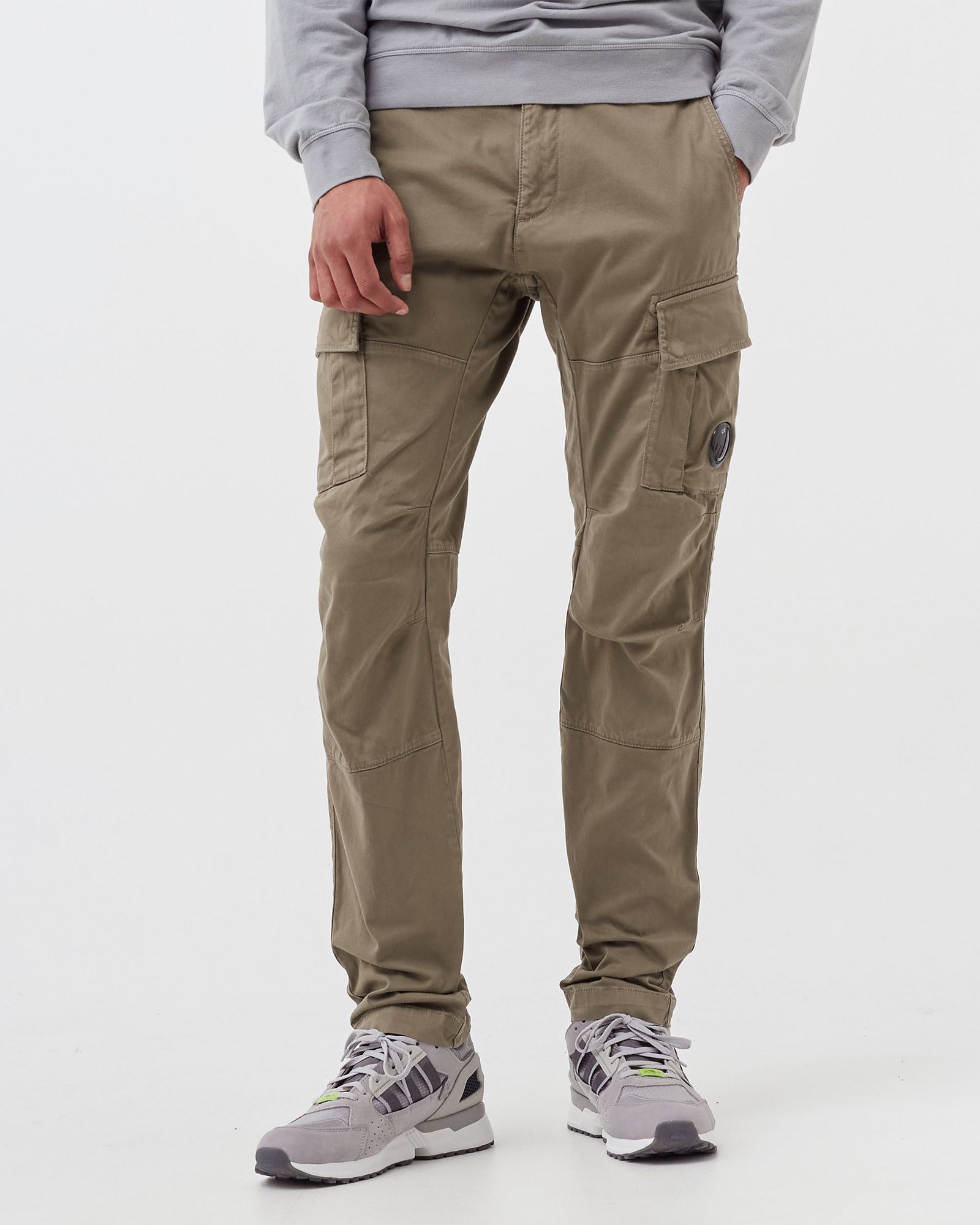 STRETCH SATEEN CARGO PANTS