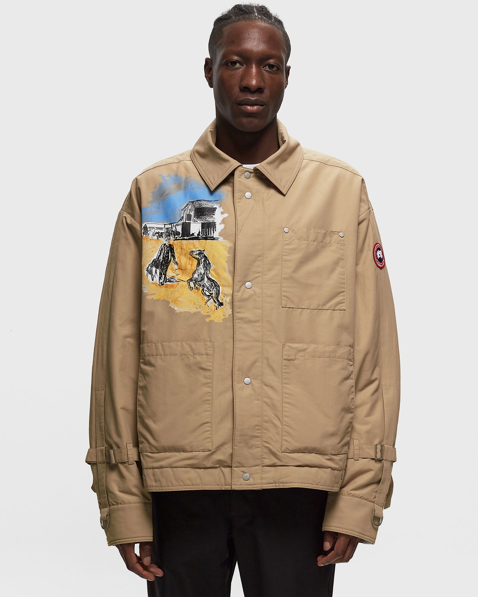 x ROKH x Matt McCormick Padded Trucker Strap Jacket Graphic