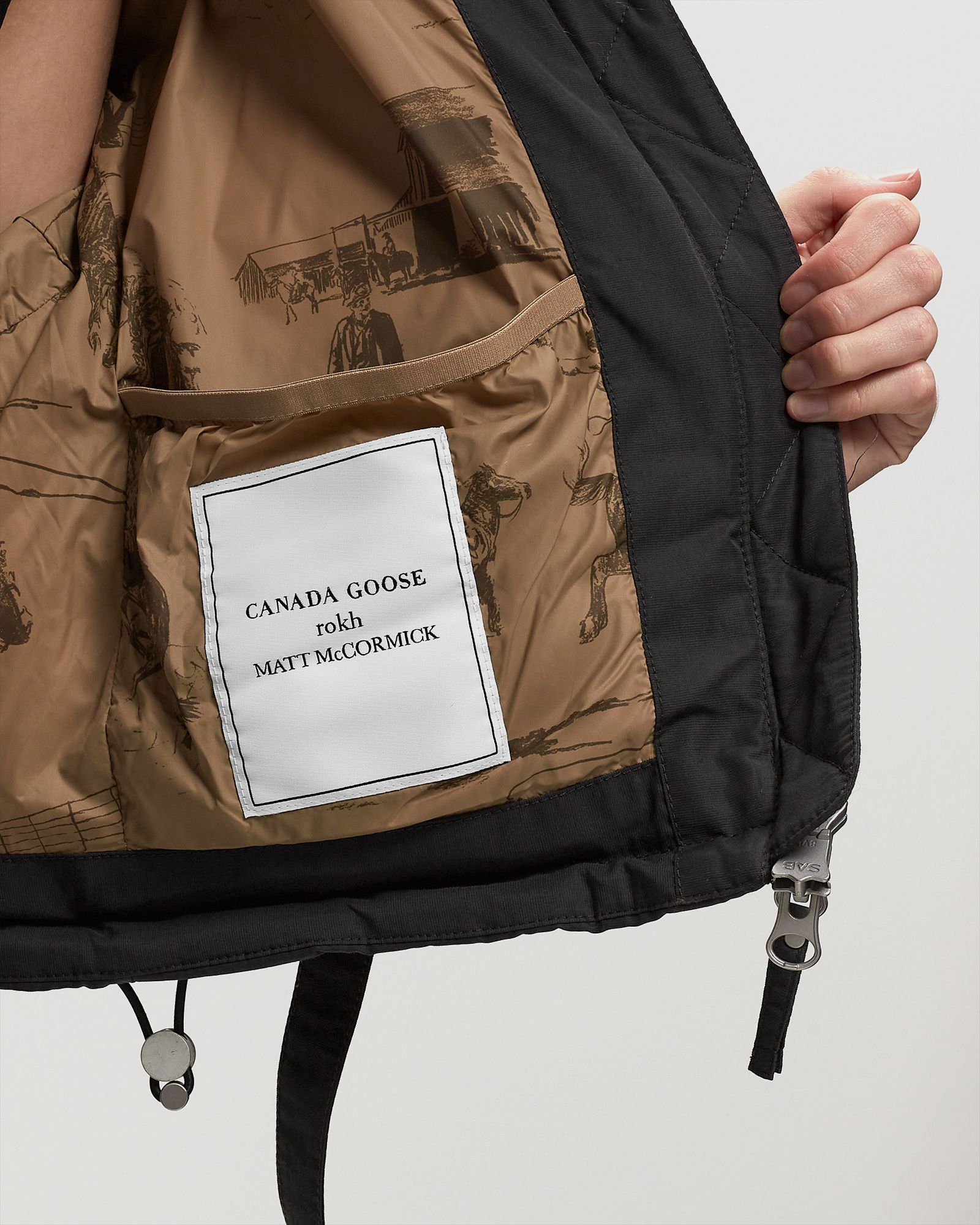 x ROKH x Matt McCormick Cropped Down Strap Puffer