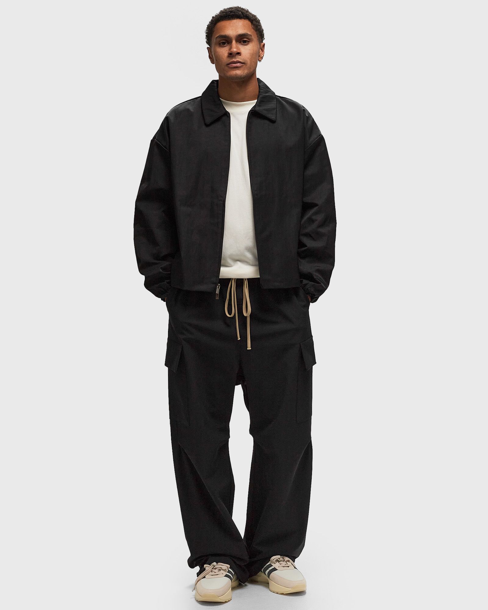 Fear of God Essentials BONDED NYLON FIELD PANT Black | BSTN