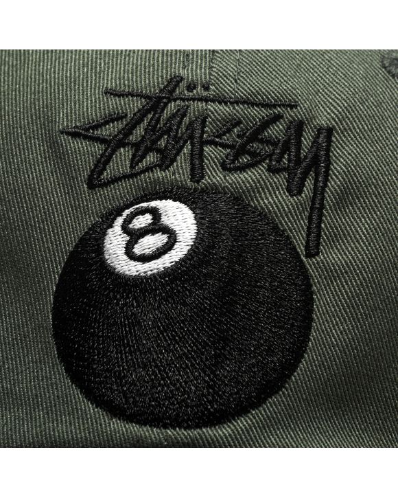 Stussy STOCK 8 BALL LOW PRO CAP White - olive