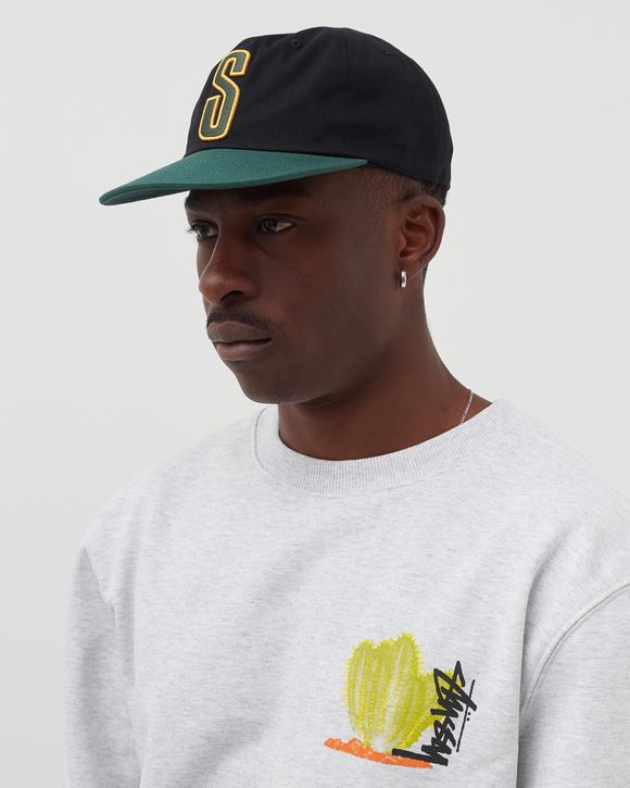 stussy 2tone vintage CAP black green-