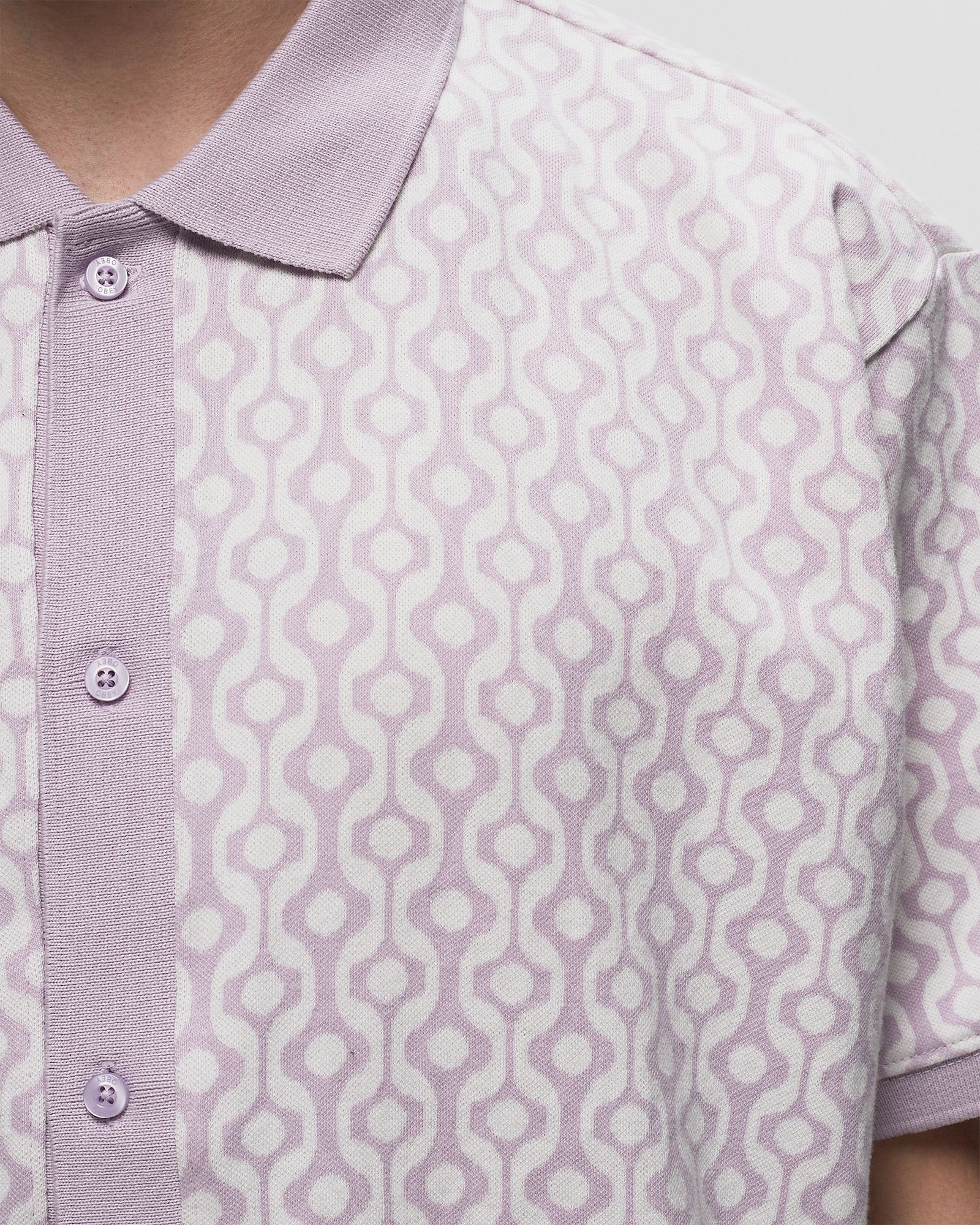 Testament button front polo ss