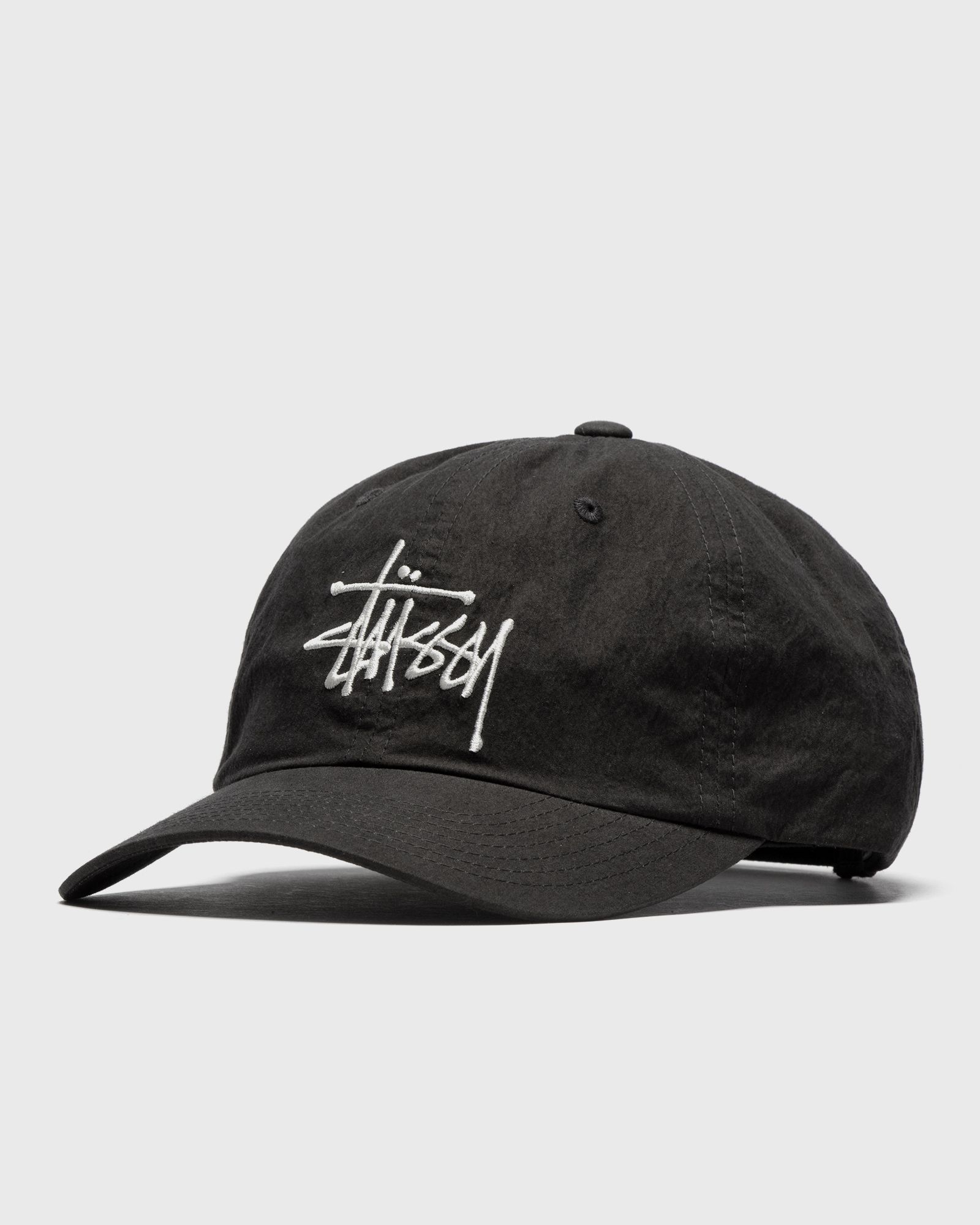 Stussy Bio Washed Big Logo Low Pro Cap Black | BSTN Store