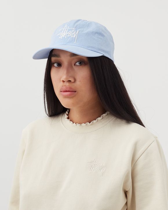 Stussy Bio Washed Big Logo Low Pro Cap Blue | BSTN Store