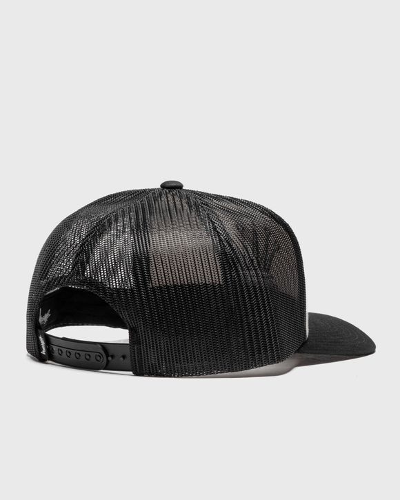 Stussy Crown Stock Trucker Cap Black - black