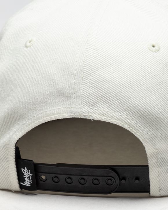 Stussy Twill Stock 8 Ball Cap White | BSTN Store