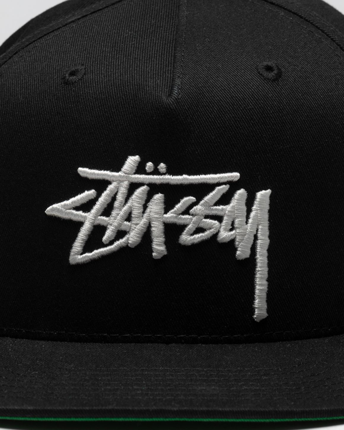 Stussy Big Stock Point Crown Cap Black | BSTN Store