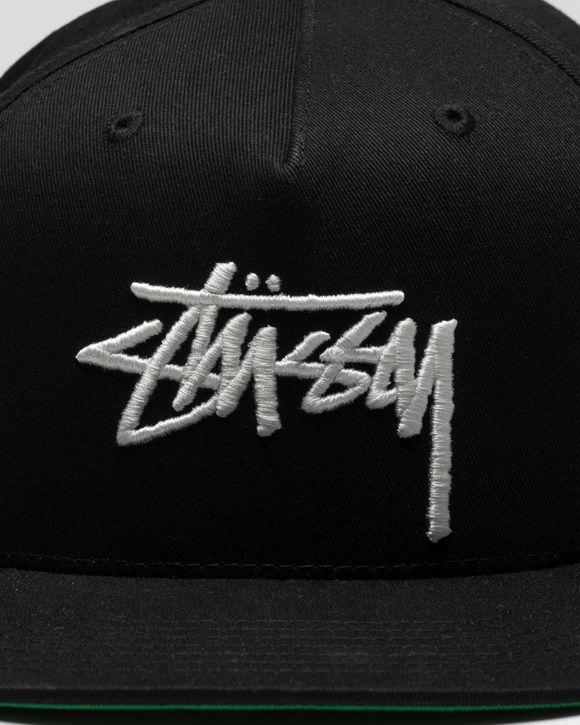 Stussy Big Stock Point Crown Cap Black - black