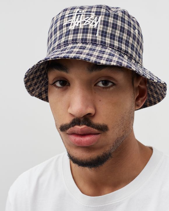 Stussy plaid bucket hat on sale