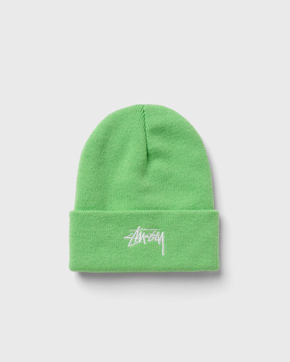 Stussy store green beanie