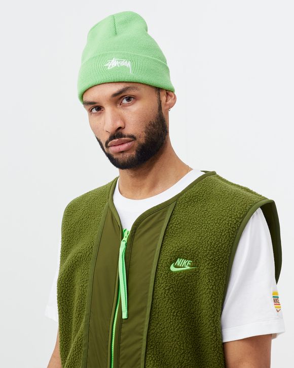 Stussy Stock Cuff Beanie Green - Bright Green