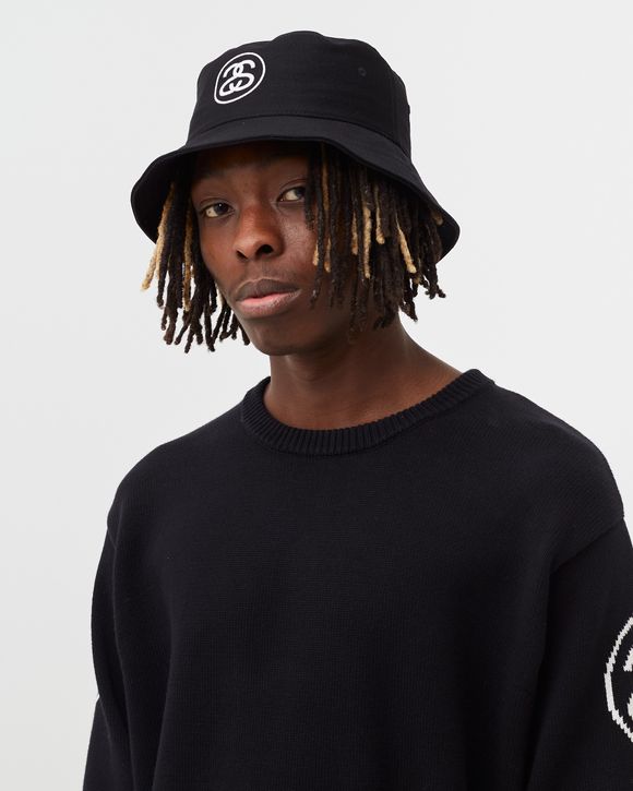 stussySTUSSY Bucket Hat SS Link Knit black - ハット