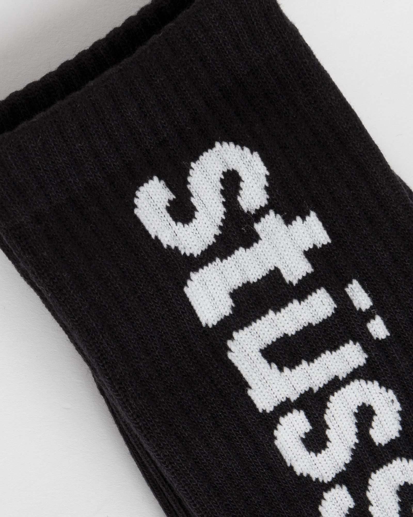 Helvetica Jacquard Crew Socks
