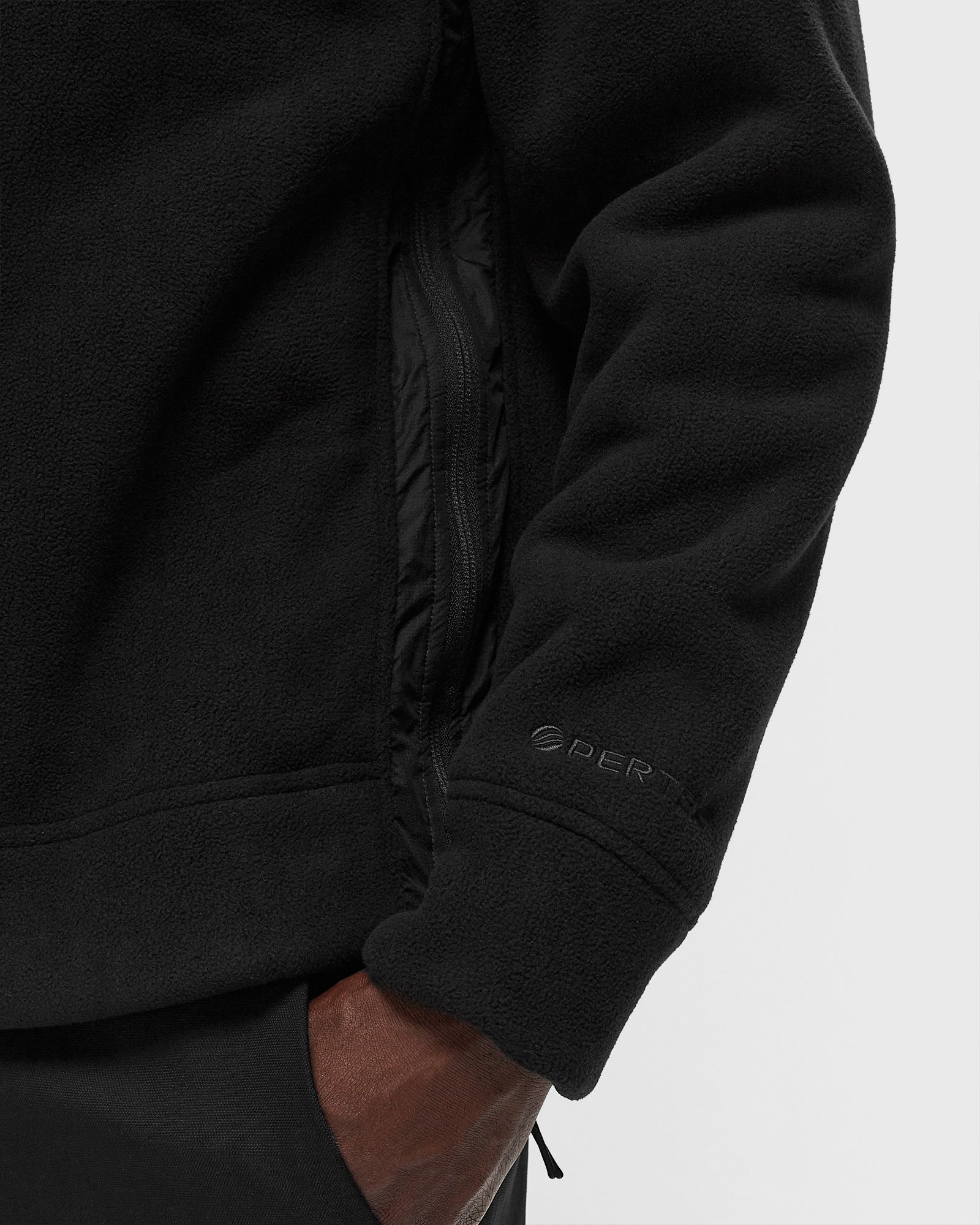 METROPOLIS SERIES BONDED POLAR FLEECE MIXED HOODED SWEATSHIRT