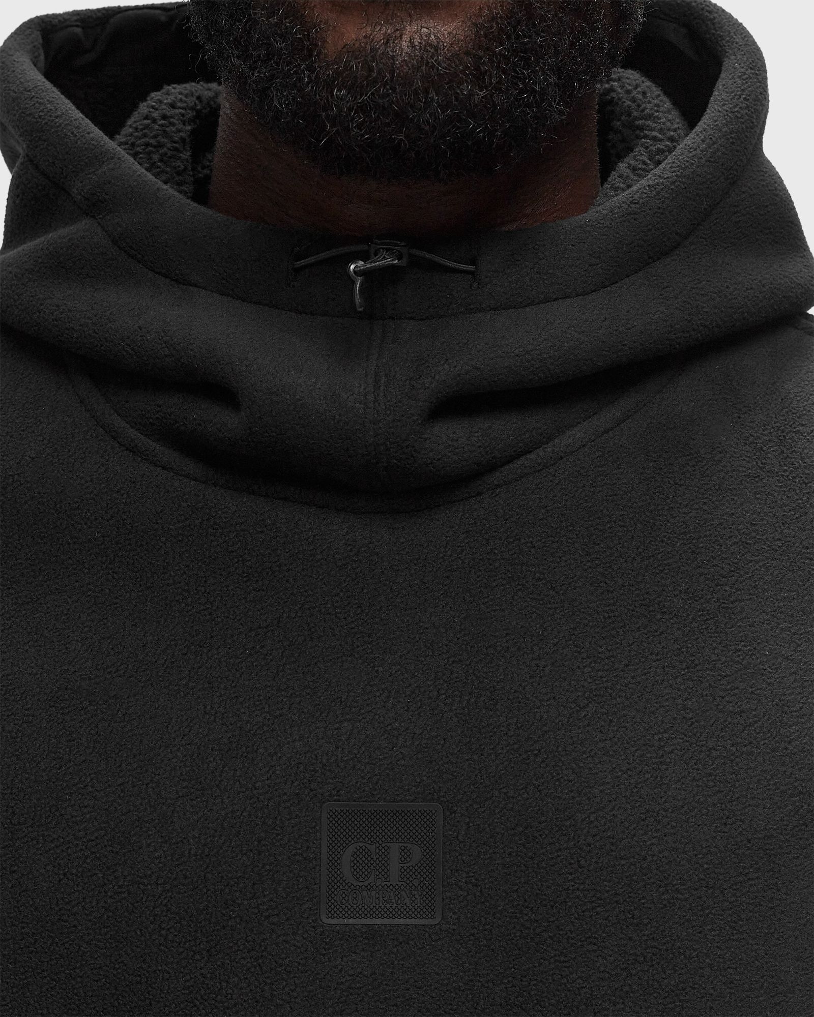 METROPOLIS SERIES BONDED POLAR FLEECE MIXED HOODED SWEATSHIRT
