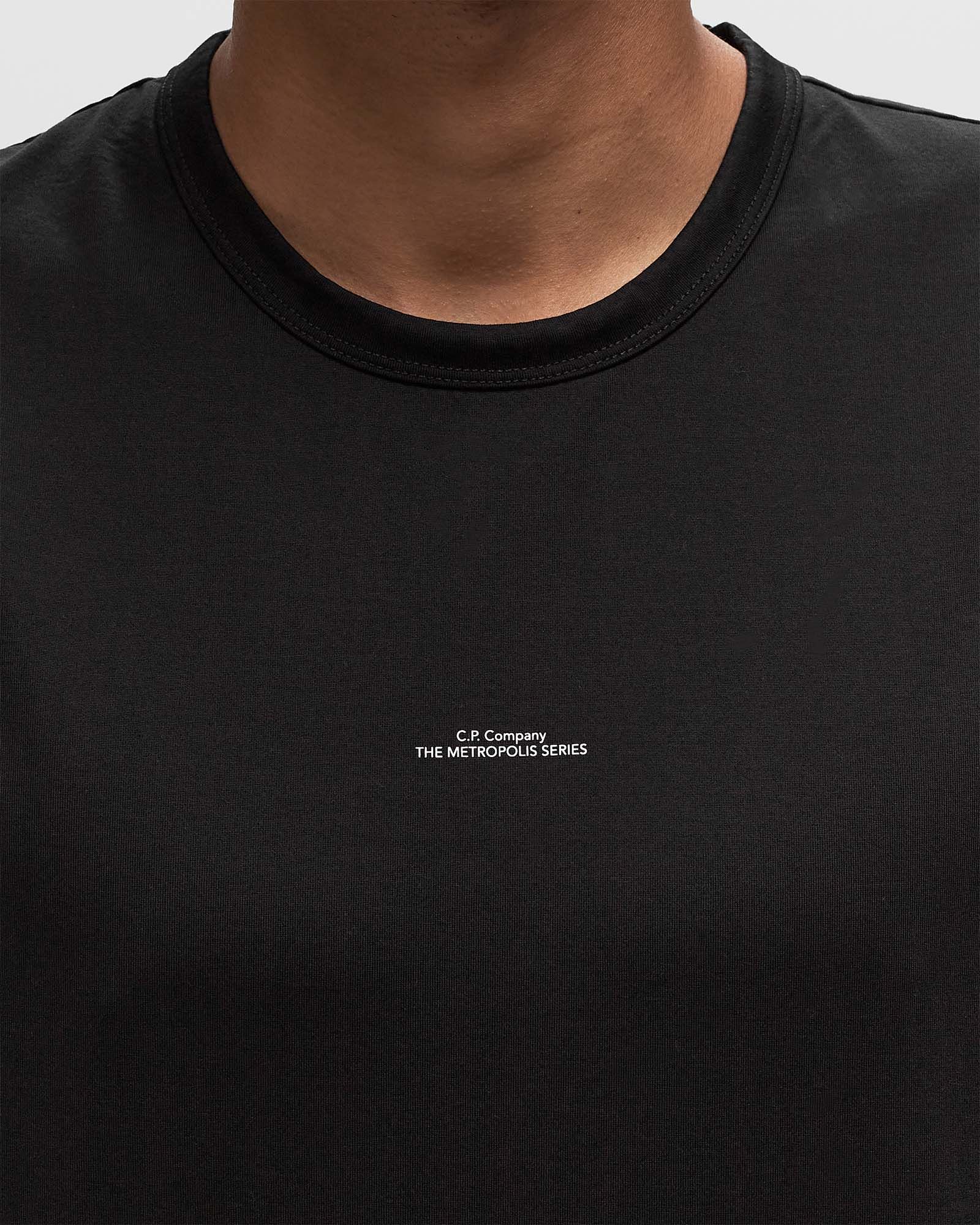 METROPOLIS SERIES MERCERIZED JERSEY PRINTED LOGO TEE