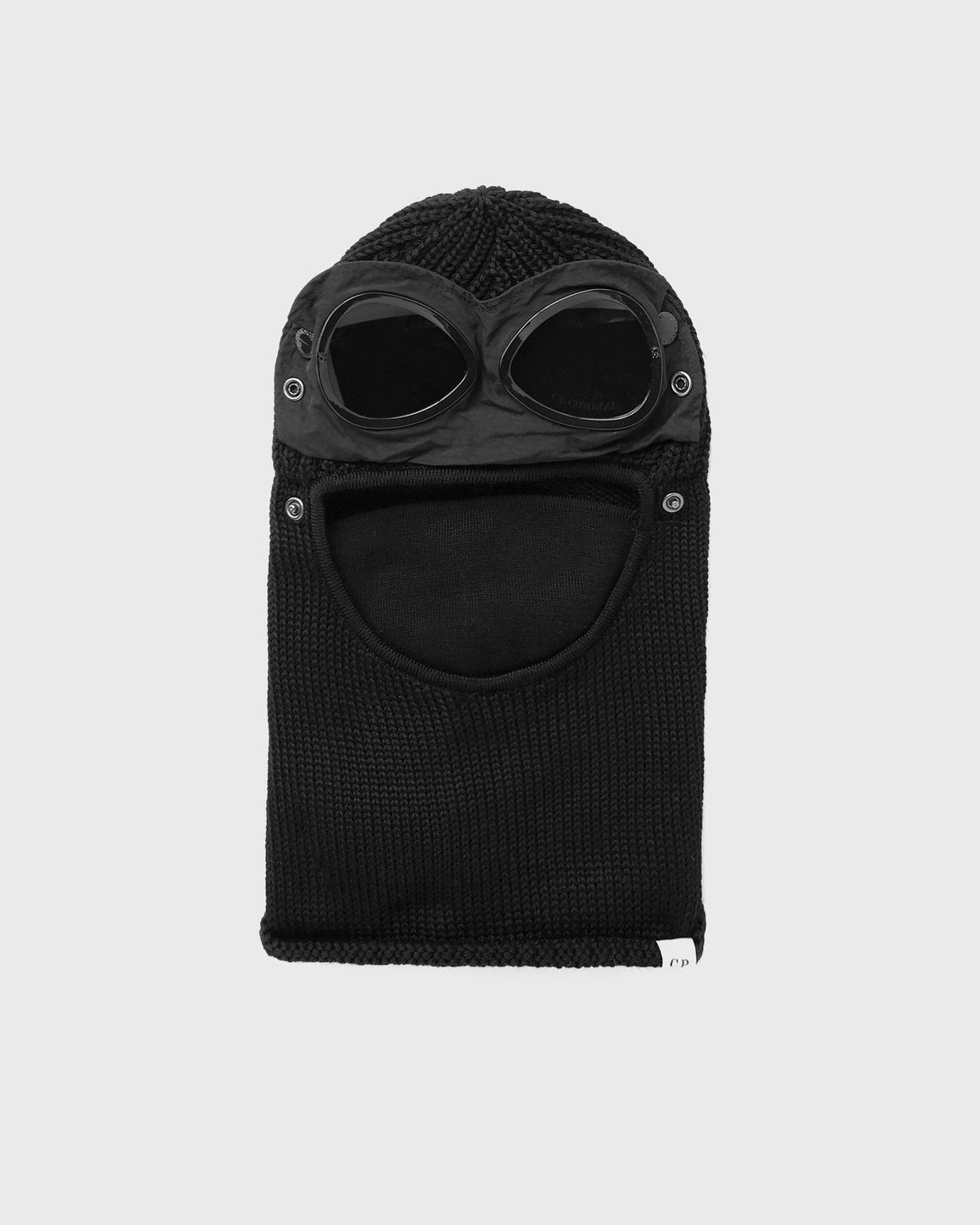 C.P. Company EXTRA FINE MERINO WOOL GOGGLE BALACLAVA Black