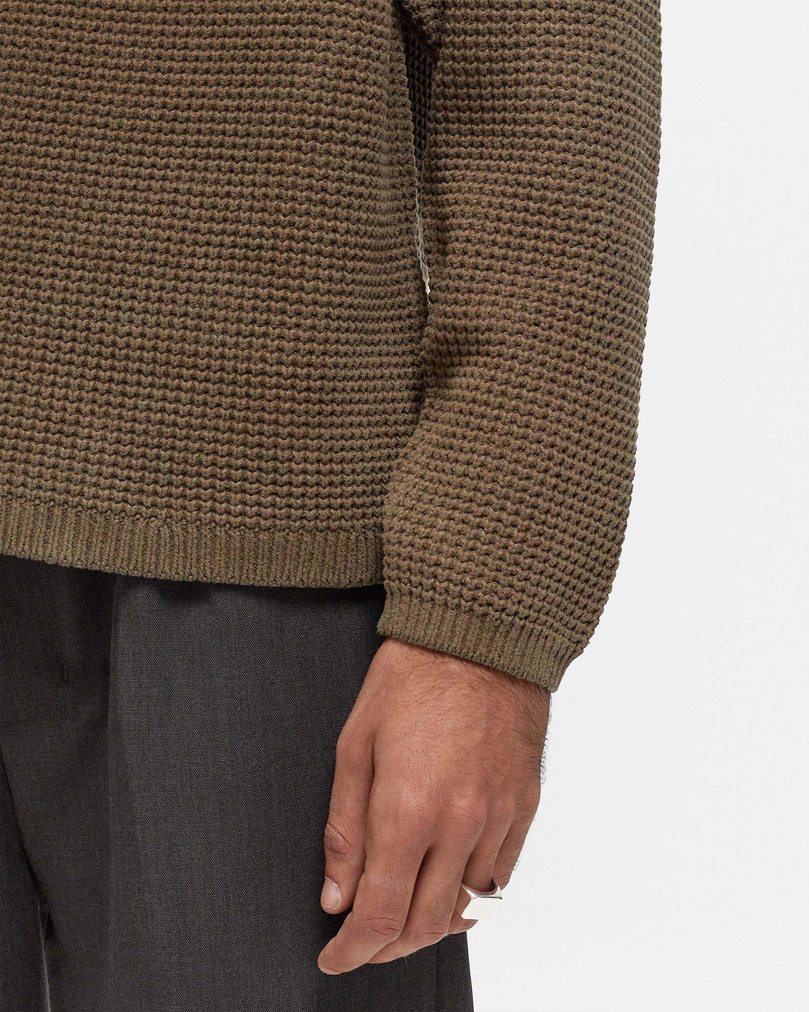 KNITWEAR CREW NECK IN CHENILLE COTTON