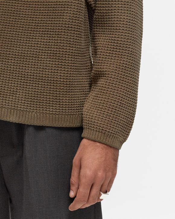KNITWEAR CREW NECK IN CHENILLE COTTON