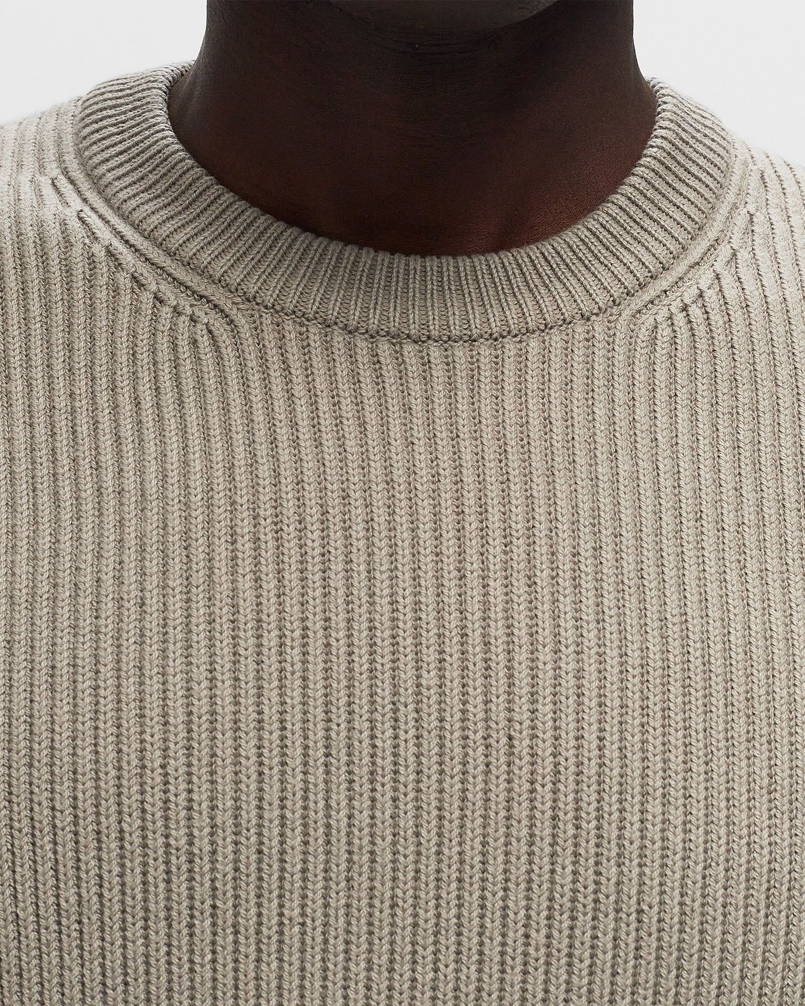 FULL RIB CREW NECK KNIT