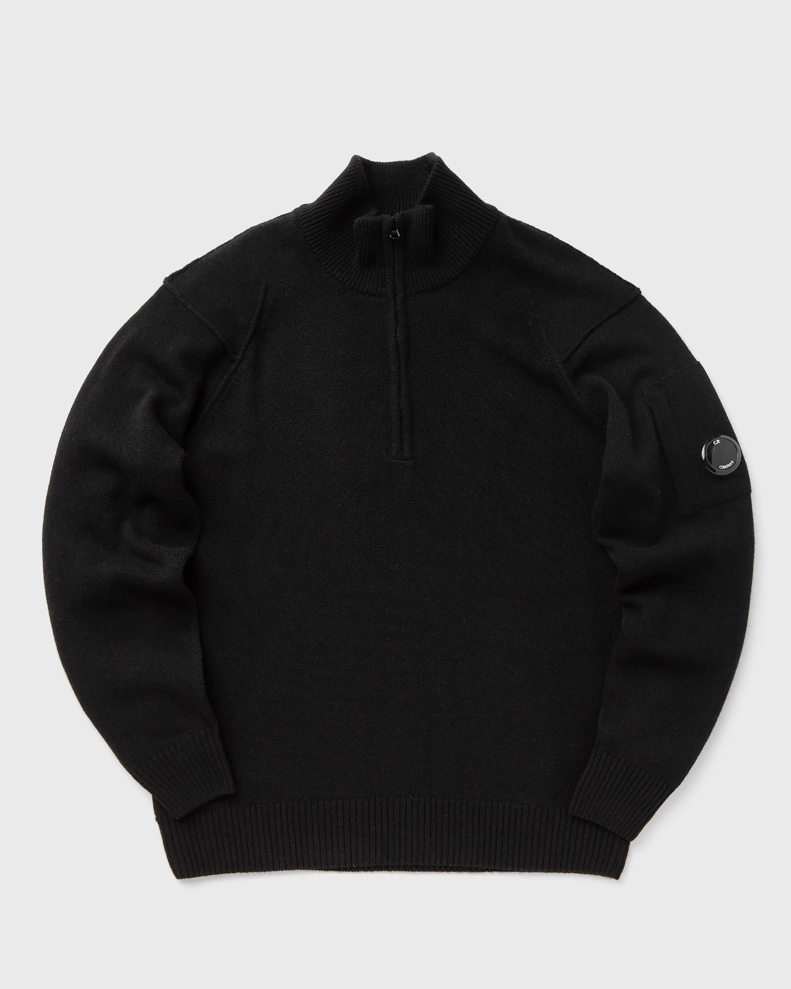 LAMBSWOOL GRS HALF ZIPPED KNIT