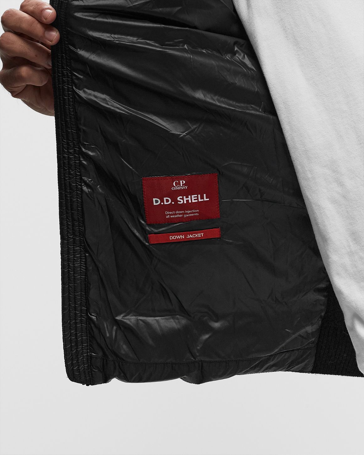 C.P. Company KNITWEAR JACKET IN MERINO WOOL EXTRAFINE Black