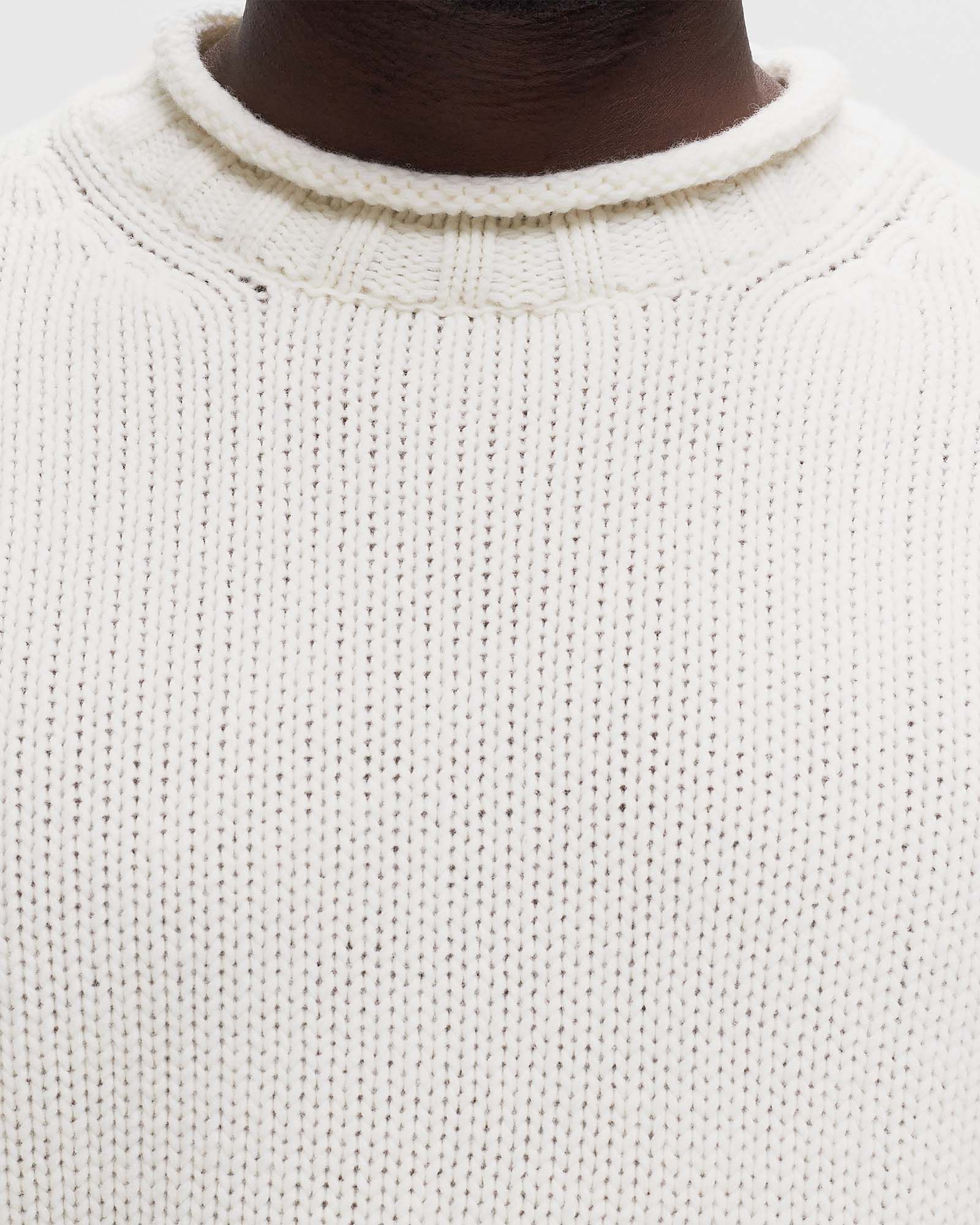 LAMBSWOOL GRS BOXY MOCK NECK KNIT