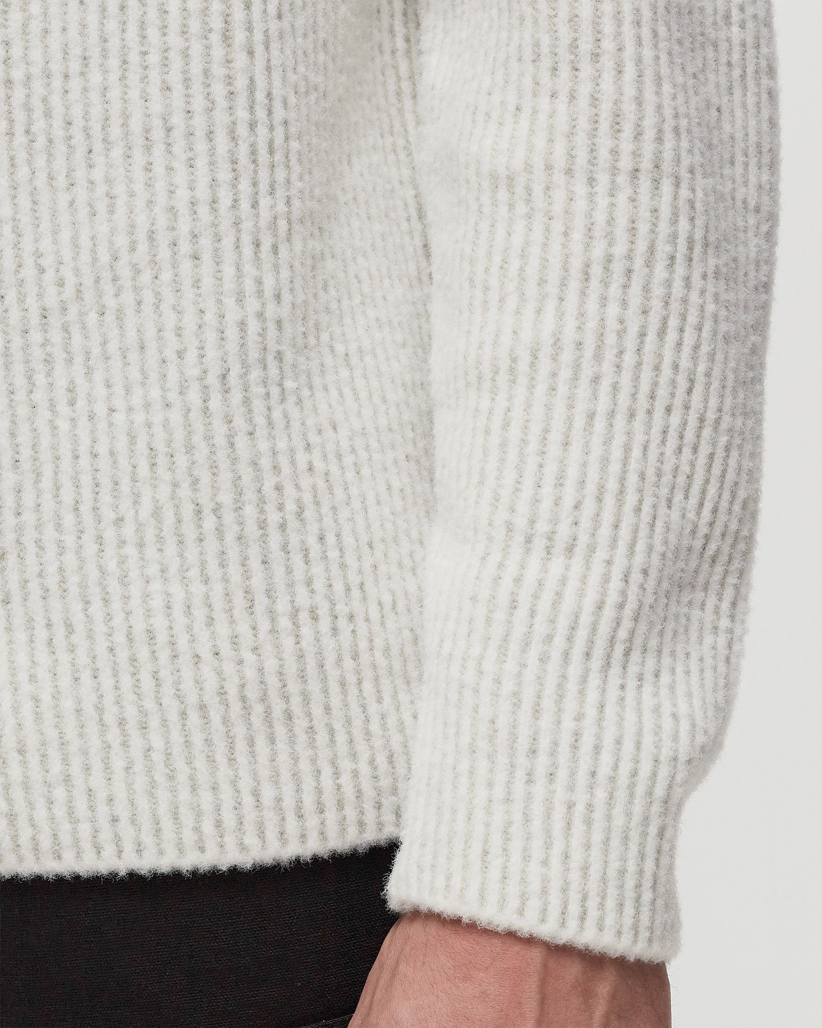 C.P. Company KNITWEAR CREW NECK IN FLEECE KNIT White | BSTN