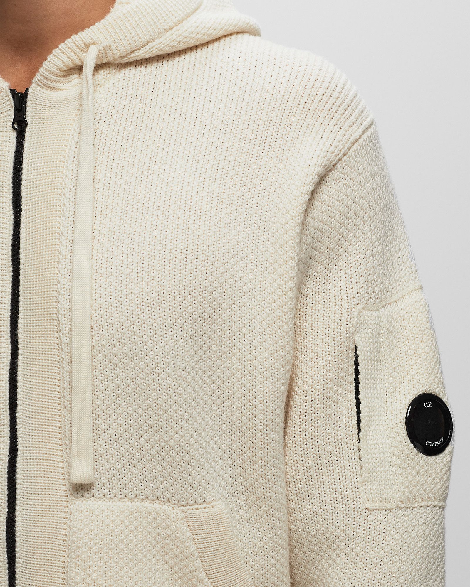 KNITWEAR HOODED IN RE-WOOL