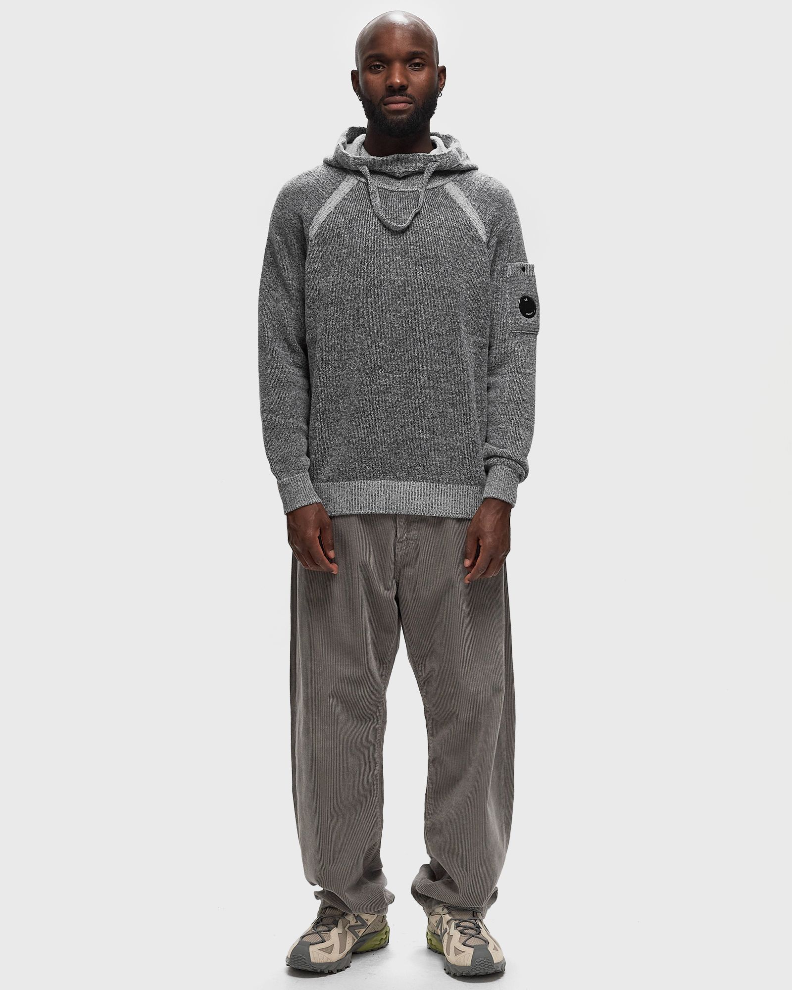 KNITWEAR HOODED IN FLEECE KNIT