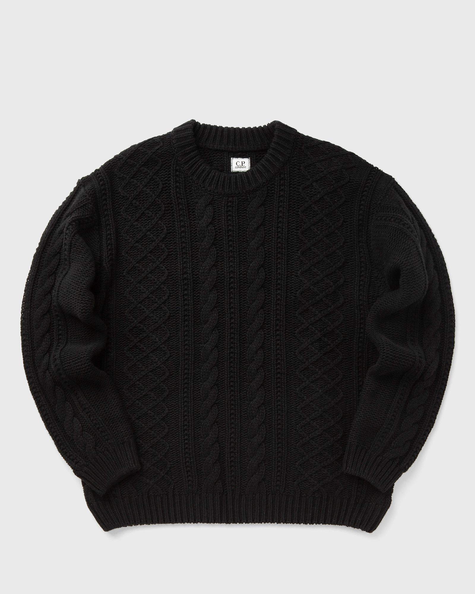 C.P. Company - knitwear crew neck in lambswool grs men pullovers black in größe:xl