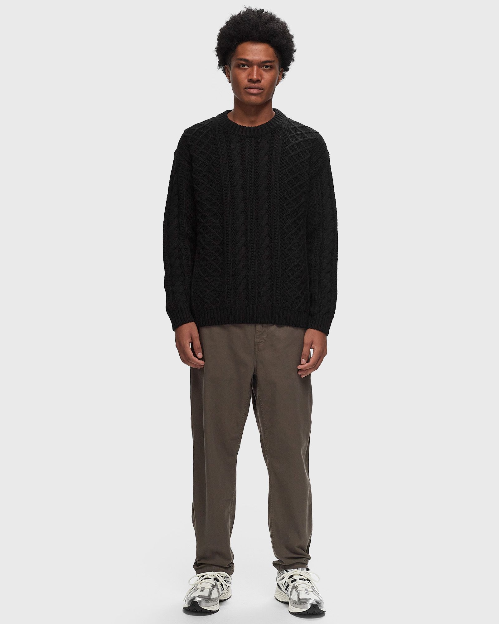 KNITWEAR CREW NECK IN LAMBSWOOL GRS