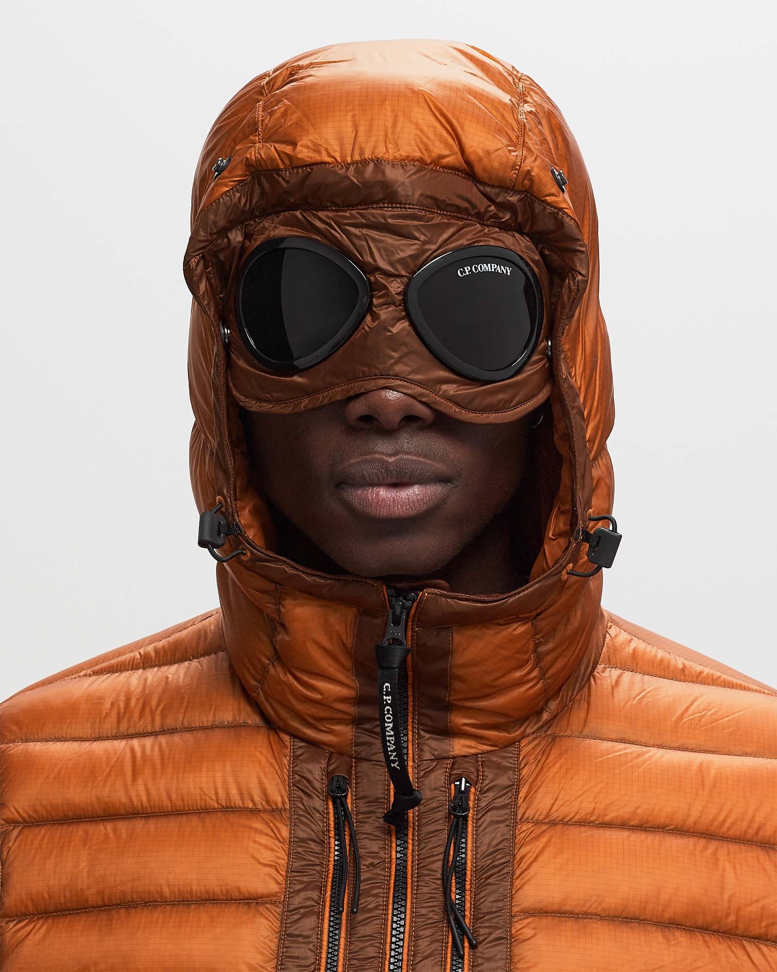 C.P. Company D.D. SHELL GOGGLE DOWN JACKET Orange | BSTN Store