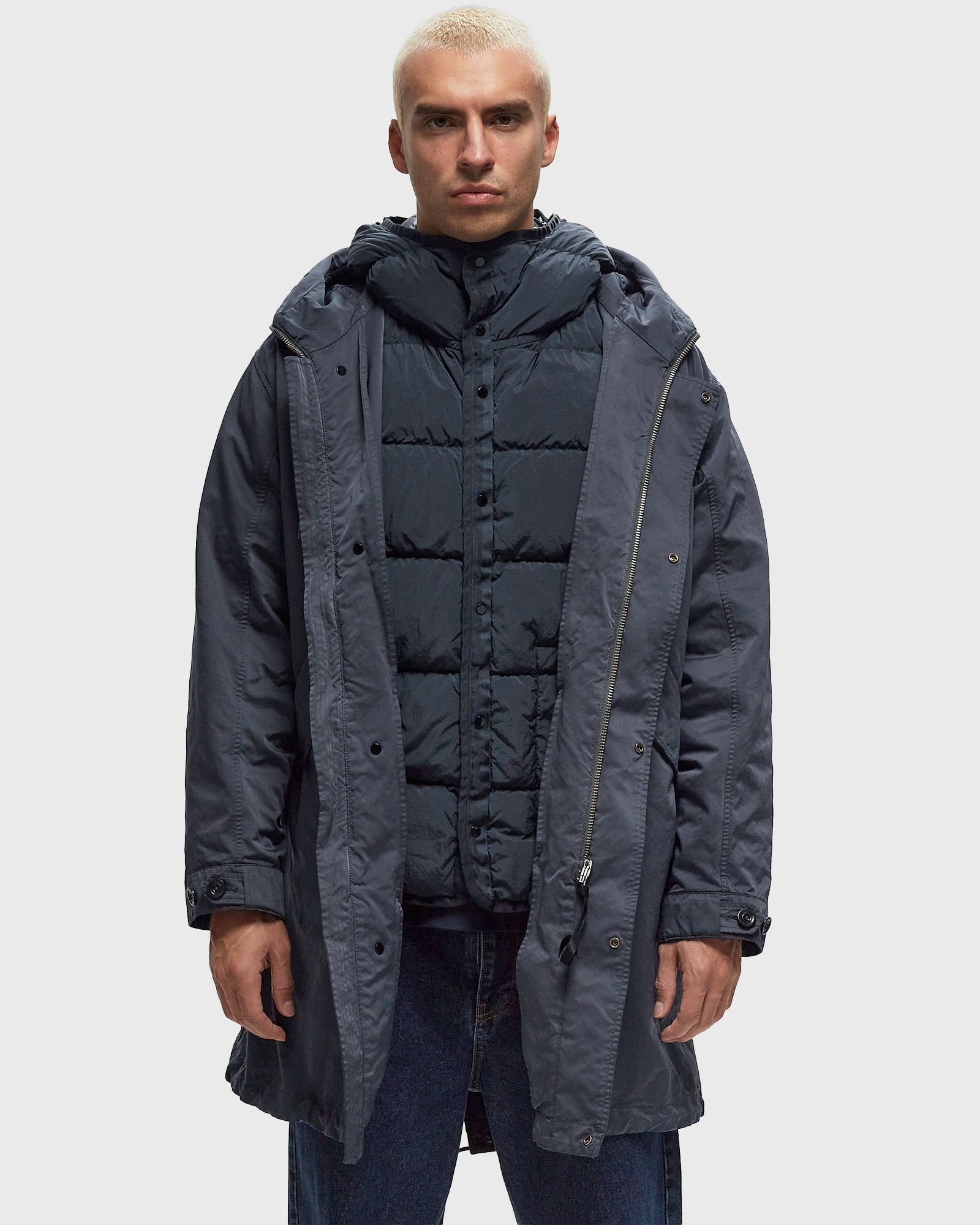 OUTERWEAR LONG JACKET IN MICRO KEI