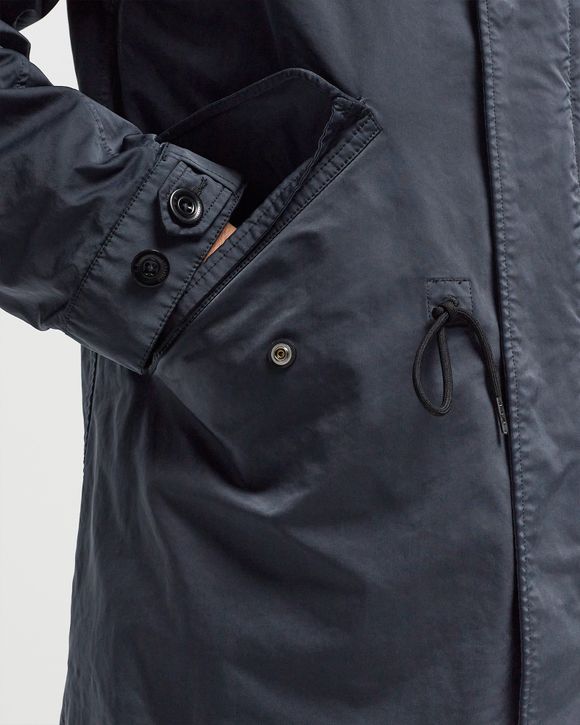 OUTERWEAR LONG JACKET IN MICRO KEI