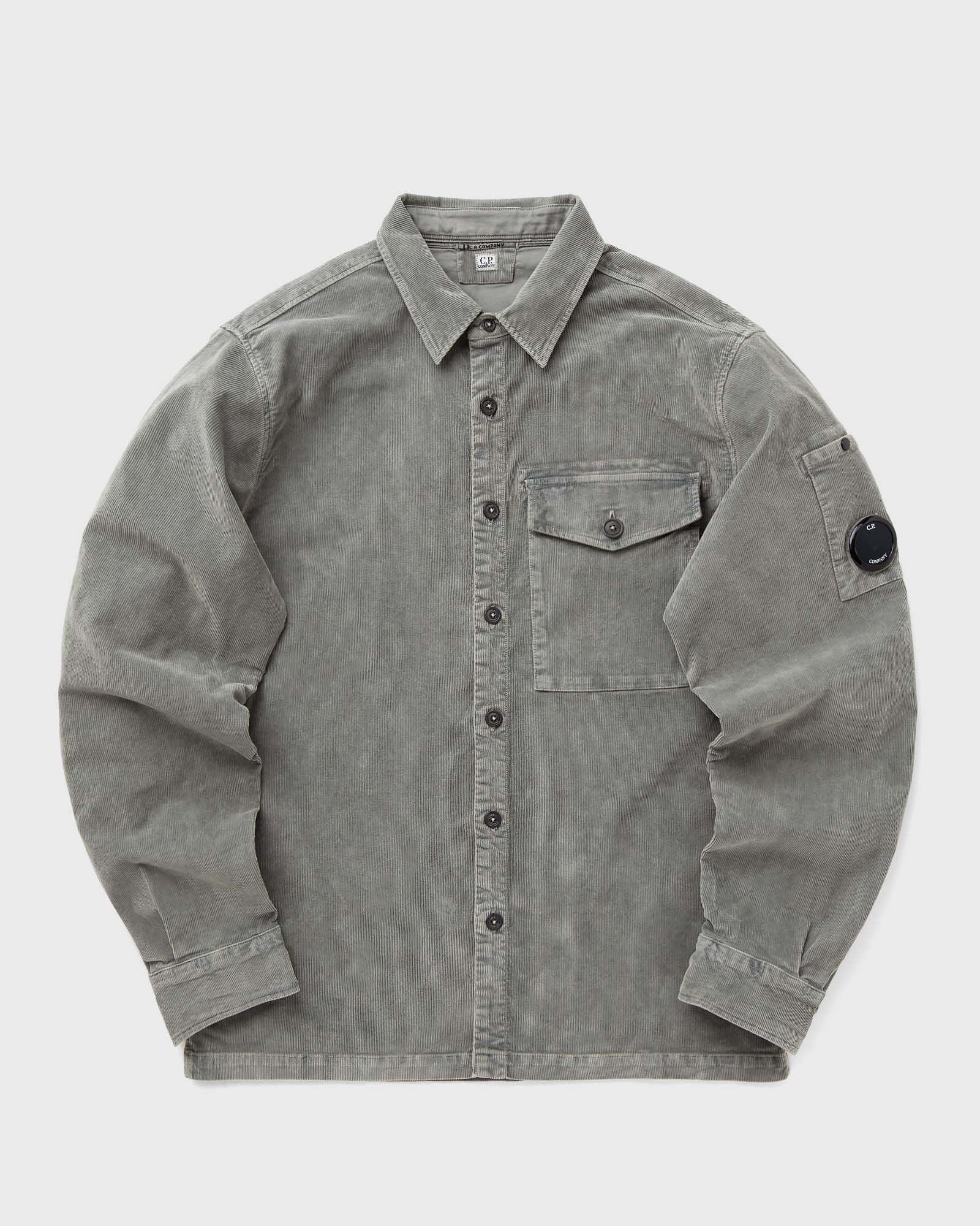 C.P. Company - corduroy lens buttoned shirt men longsleeves grey in größe:l