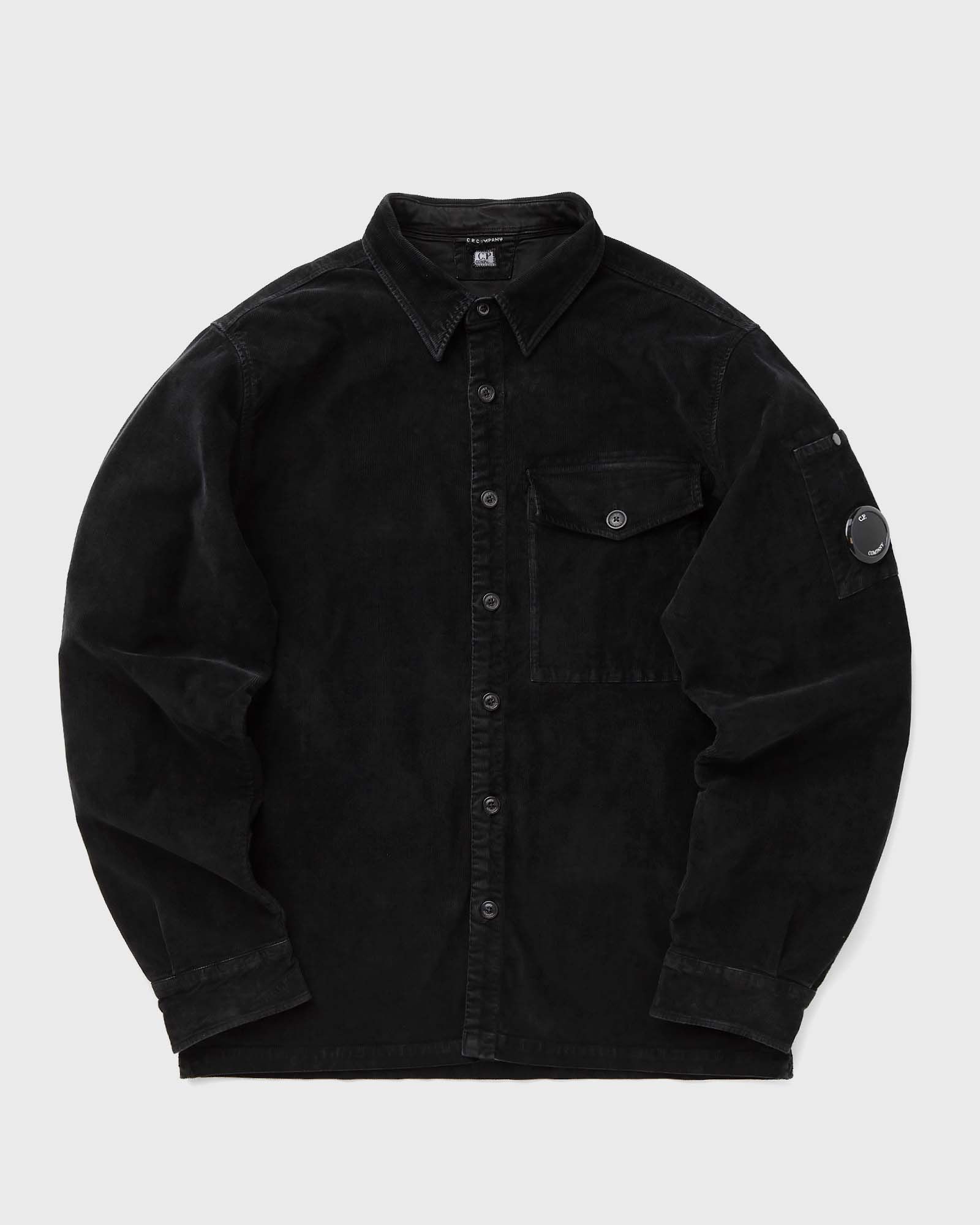 C.P. Company - corduroy lens buttoned shirt men longsleeves black in größe:m