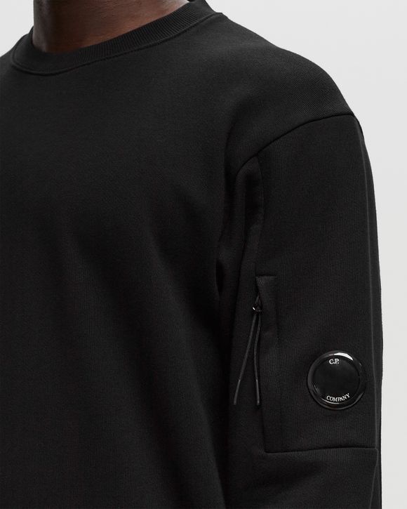 DIAGONAL RAISED FLEECE CREW NECK LENS SWEATSHIRT