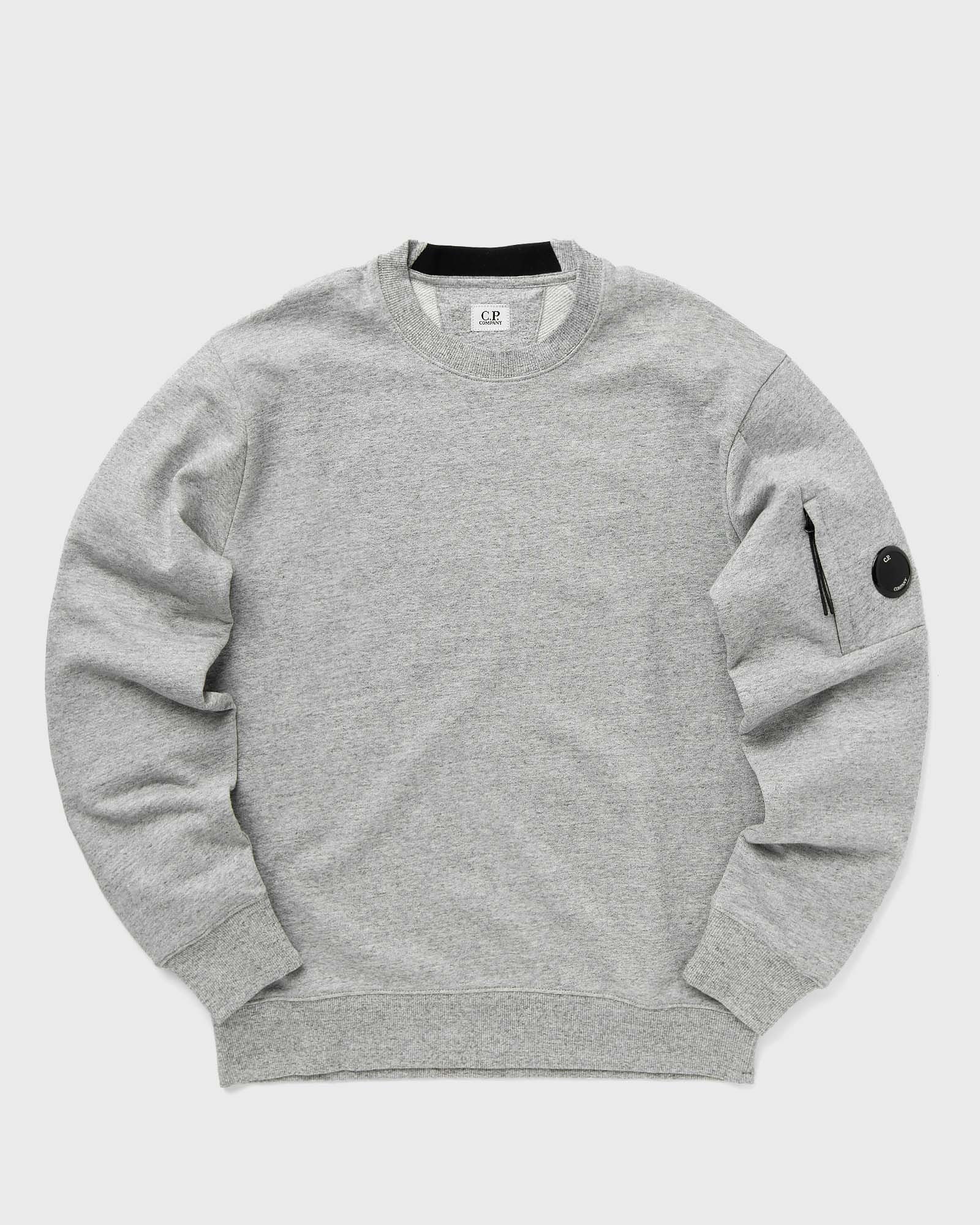 C.P. Company - diagonal raised fleece crew neck lens sweatshirt men sweatshirts grey in größe:l