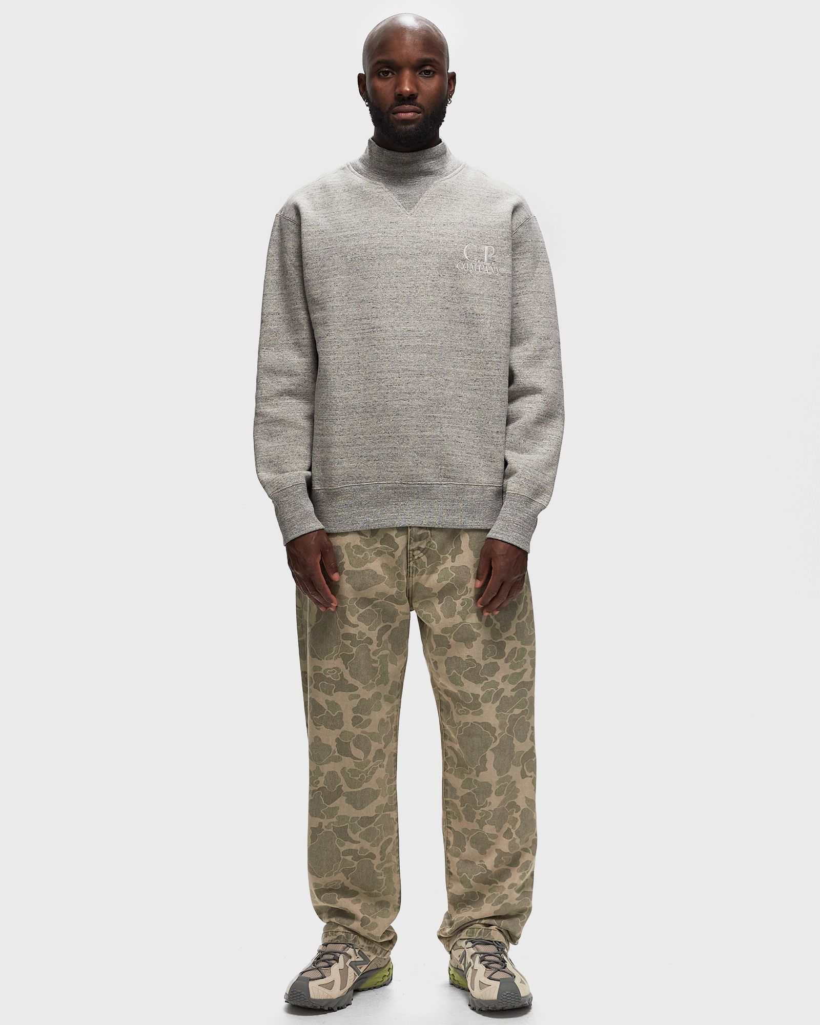 C.P. Company SWEATSHIRTS TURTLE NECK IN MELANGE JAPANESE