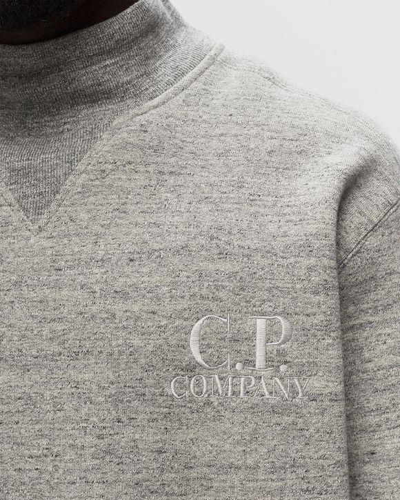 C.P. Company SWEATSHIRTS TURTLE NECK IN MELANGE JAPANESE FLEECE Grey BSTN Store