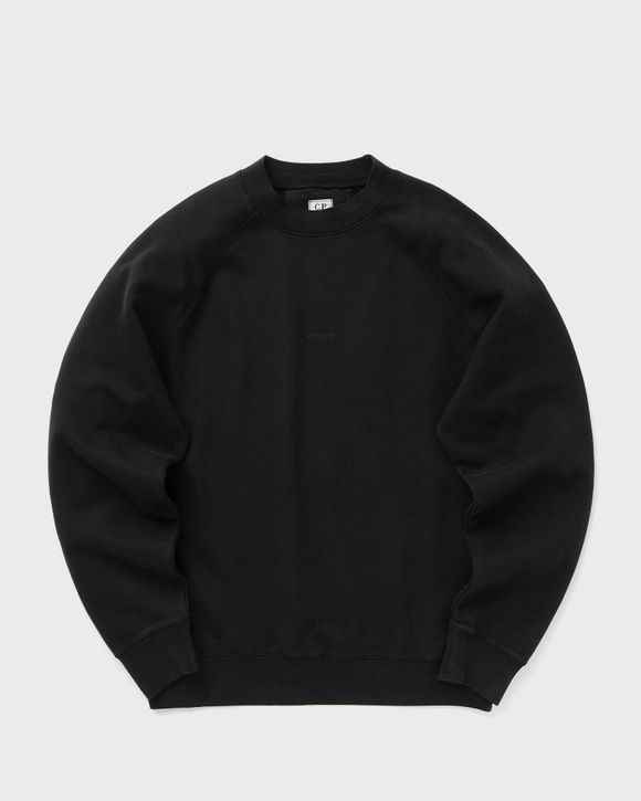 CP COMPANY｜ (Brushed Emerized Diagonal Fleece Crew Neck C.P. Company Brushed Emerized Diagonal Fleece Sweat Grey at