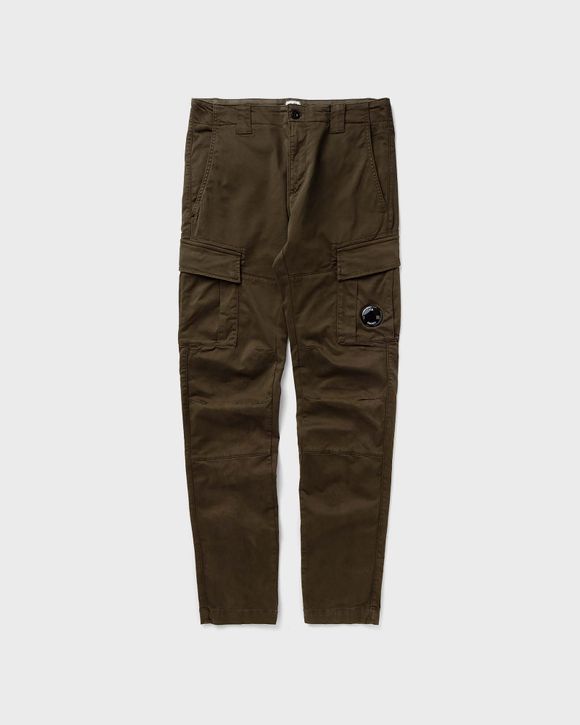 STRETCH SATEEN ERGONOMIC LENS DOUBLE CARGO PANTS