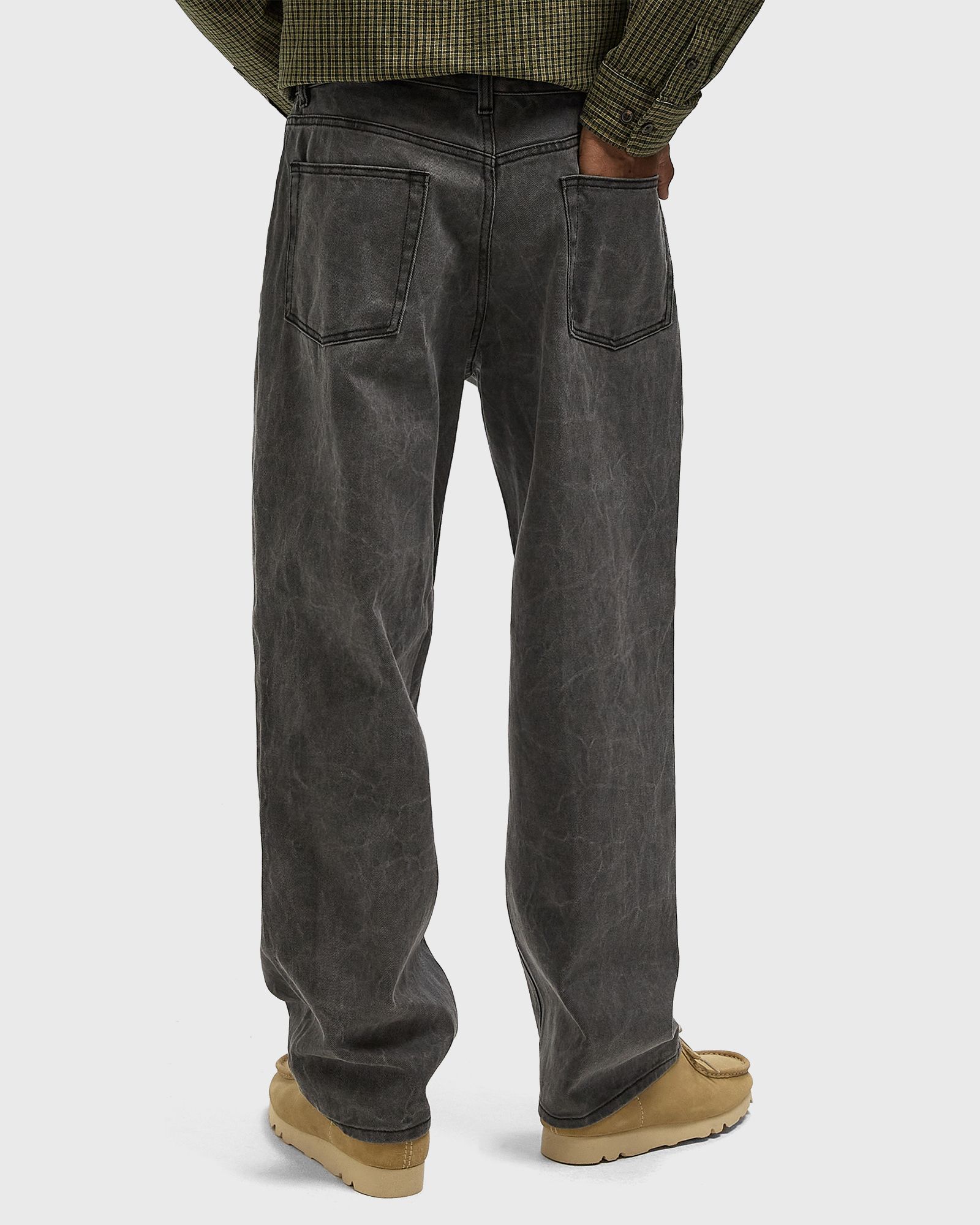 Classic wrinkle baggy denim