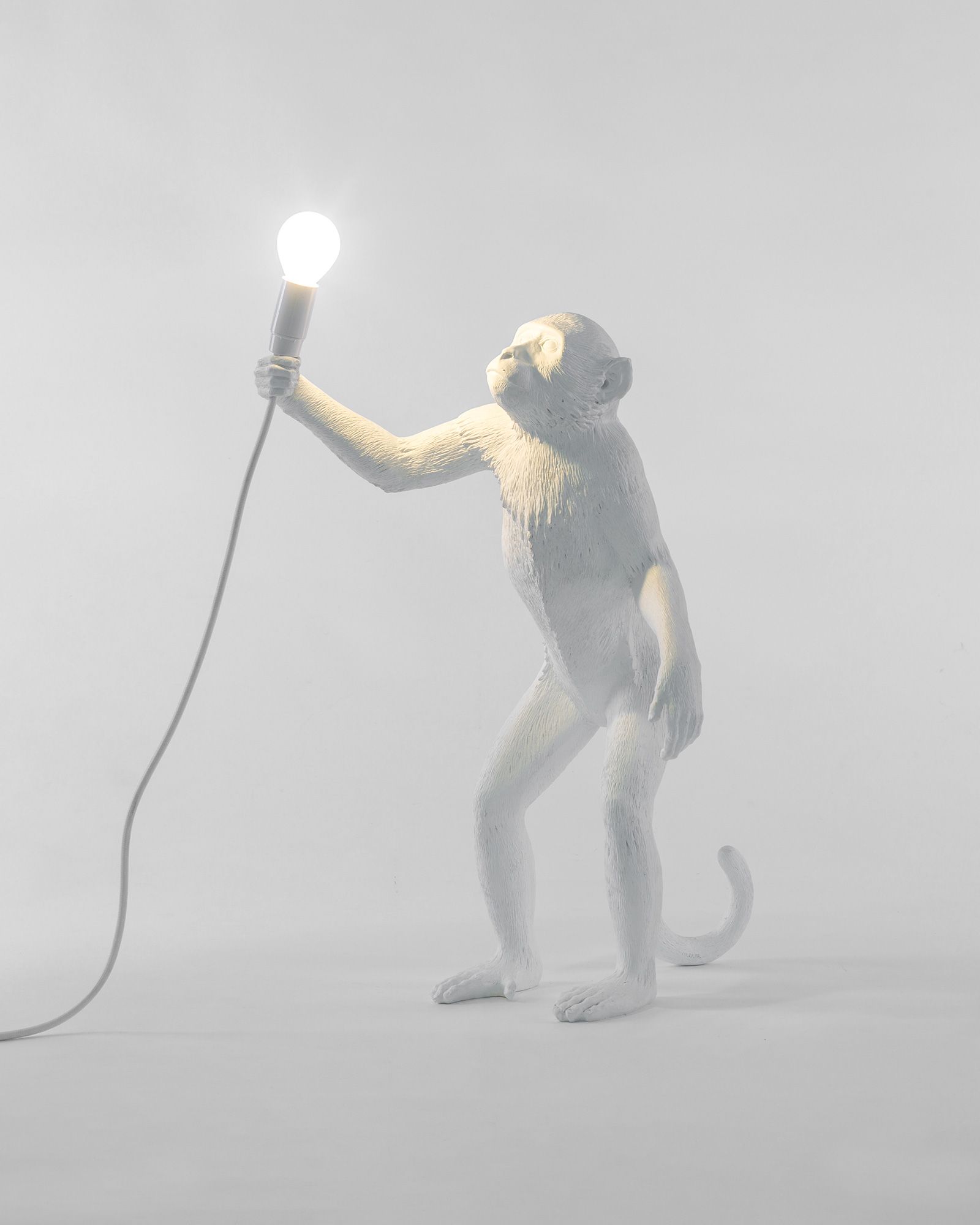 MONKEY LAMP RESIN LAMP - STANDING - EU PLUG