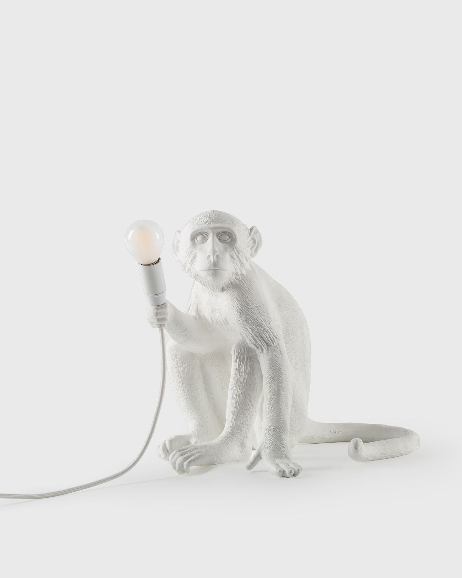 MONKEY LAMP RESIN LAMP - SITTING - EU PLUG